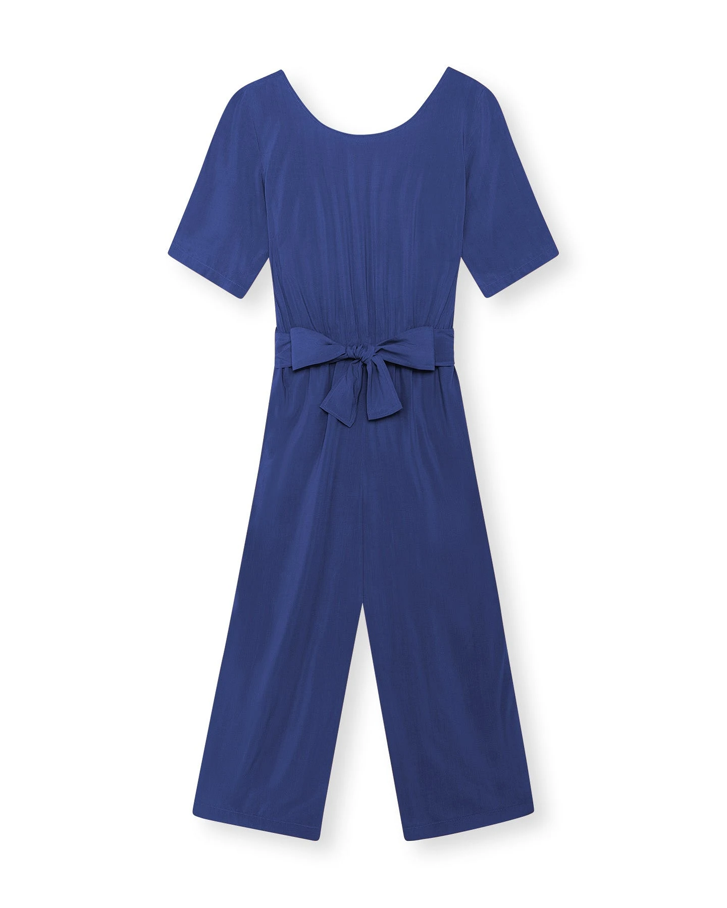 LOVJOI Damen vegan Jumpsuit Staine Halbarm Ozean – Ansicht 2