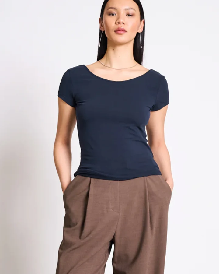 JAN 'N JUNE Damen vegan T-Shirt Ballerina Aloe Nightfall