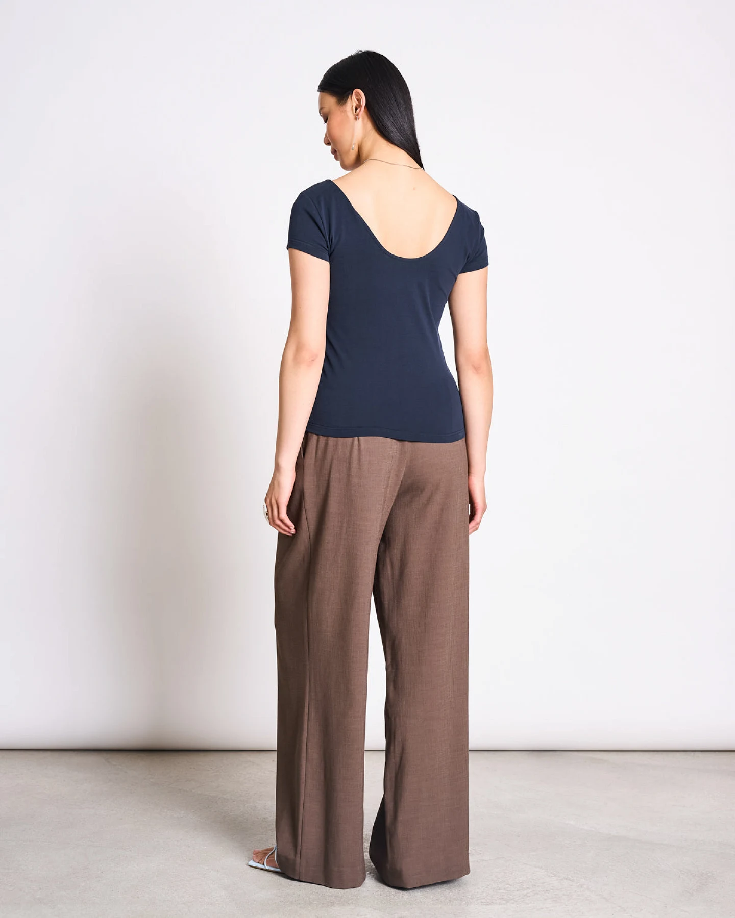 JAN 'N JUNE Damen vegan T-Shirt Ballerina Aloe Nightfall – Ansicht 2