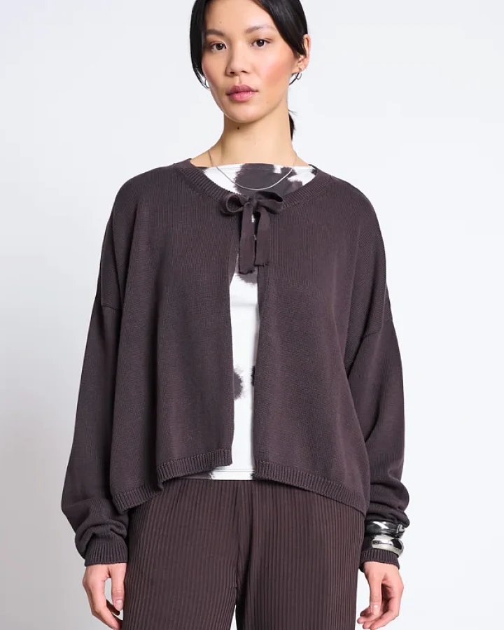 JAN 'N JUNE Damen vegan Strickjacke Zea Zartbitter Braun