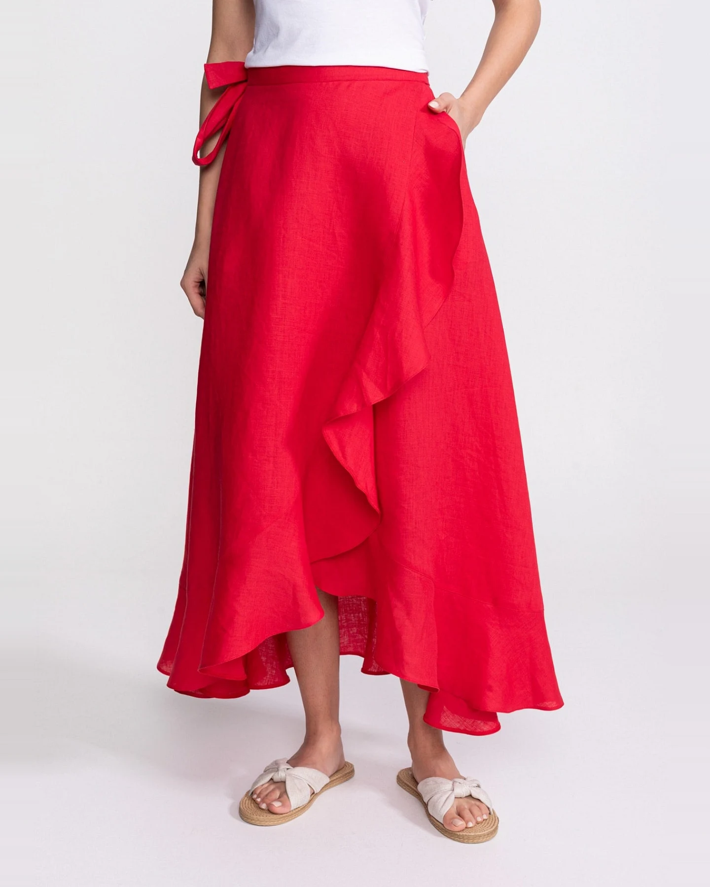 De IONESCU Damen vegan Rock Nera Rot – Ansicht 2