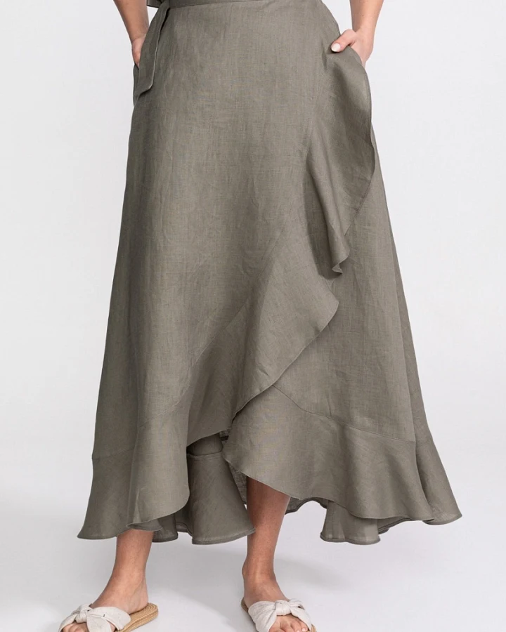 De IONESCU Damen vegan Rock Nera Khaki