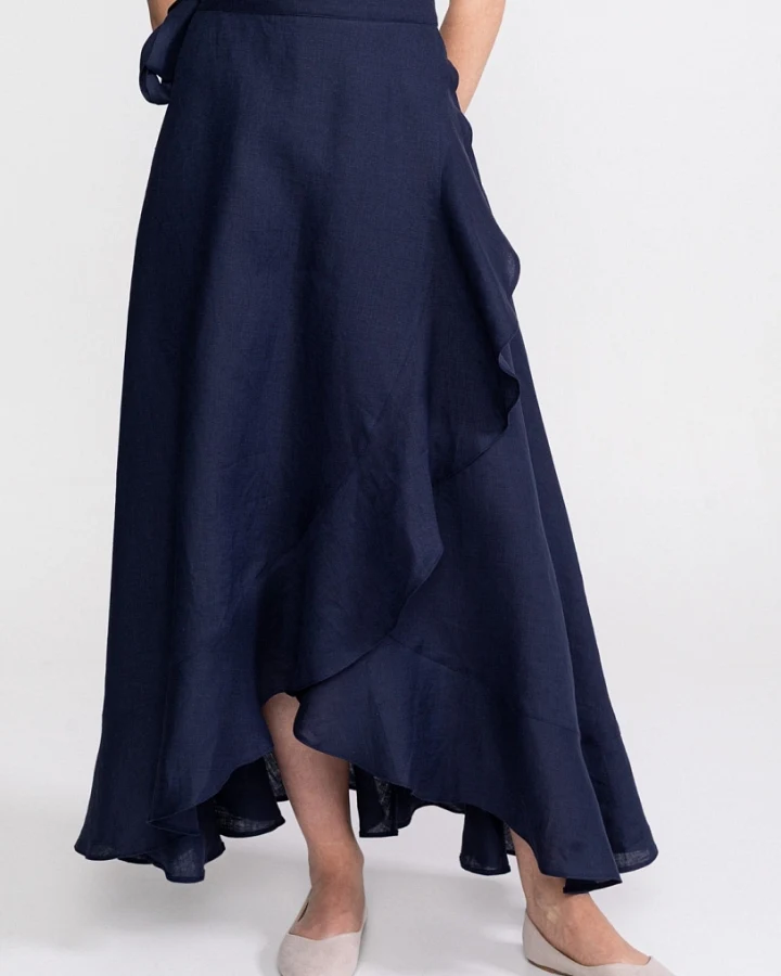 De IONESCU Damen vegan Rock Nera Marineblau
