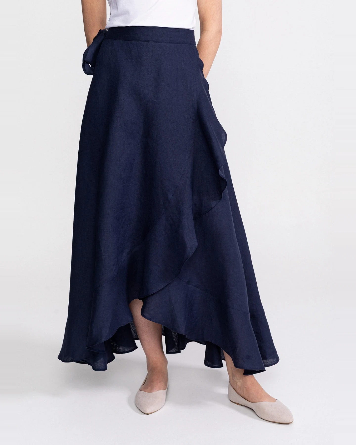 De IONESCU Damen vegan Rock Nera Marineblau – Ansicht 2