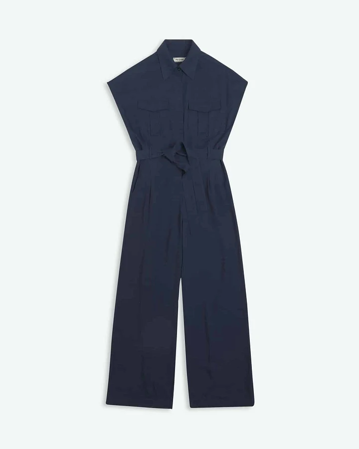 Kings of Indigo Damen vegan Jumpsuit Margaret Blau