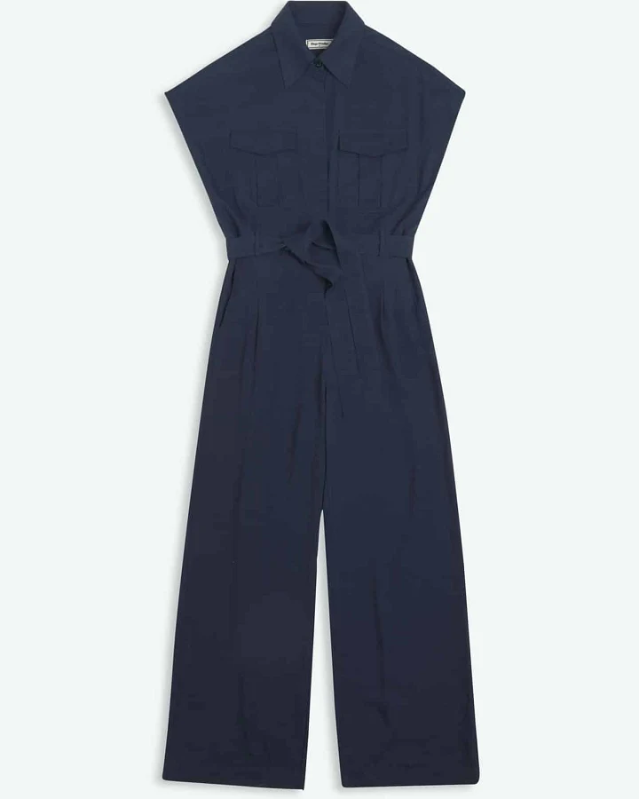 Kings of Indigo Damen vegan Jumpsuit Margaret Blau