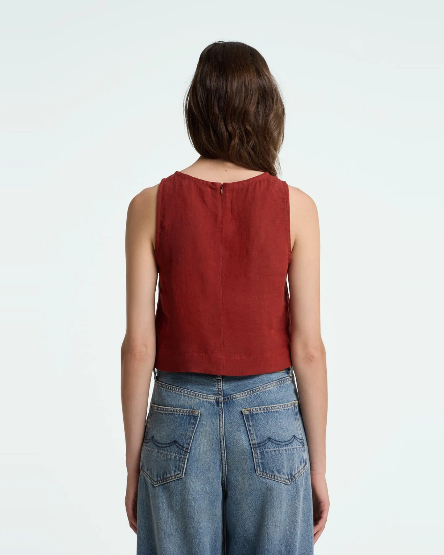 Kings of Indigo Damen vegan Top Belle Rot – Ansicht 2