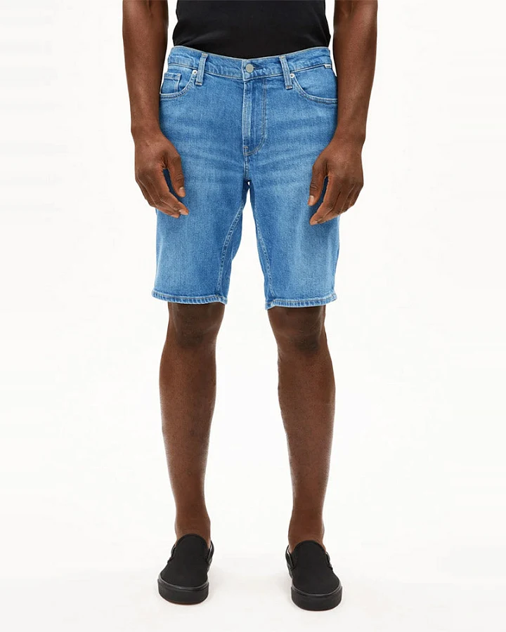 ARMEDANGELS Herren vegan Denim Shorts Naailo Jupiter Blau