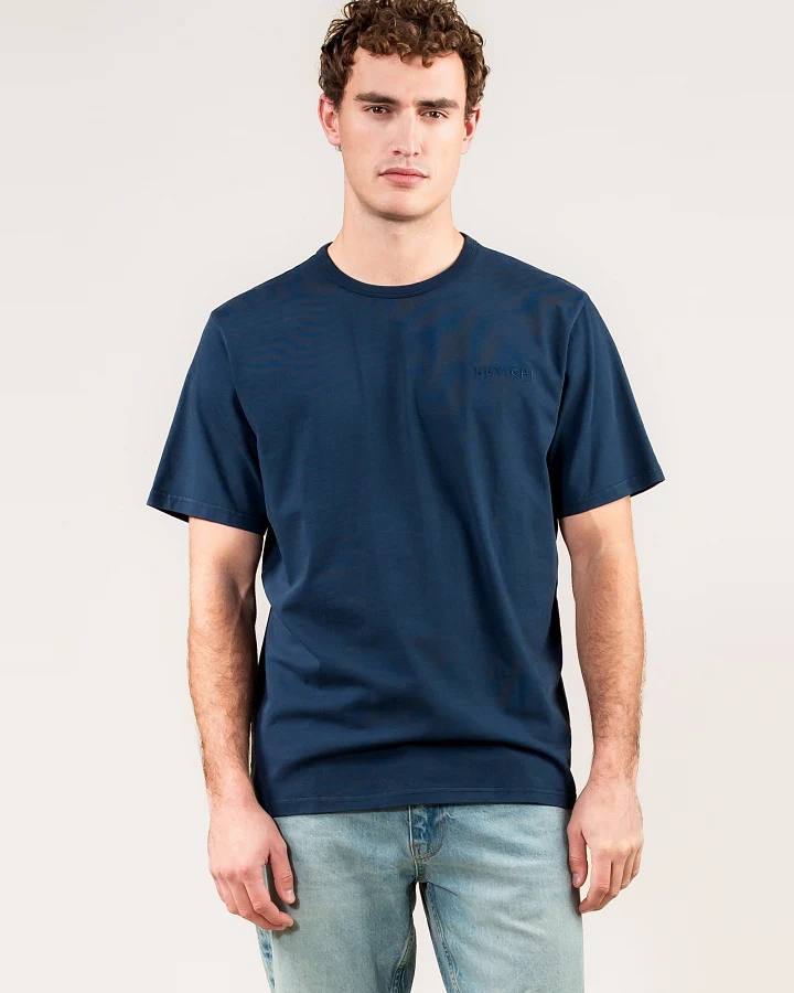 Kuyichi Herren vegan T-Shirt Liam Mitternachtsblau