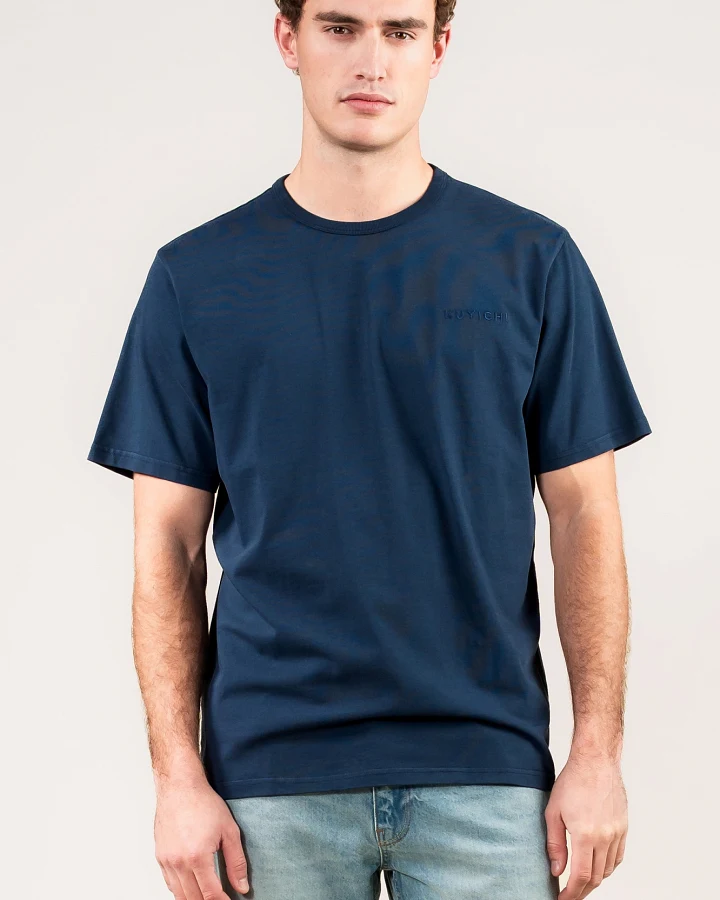 Kuyichi Herren vegan T-Shirt Liam Mitternachtsblau