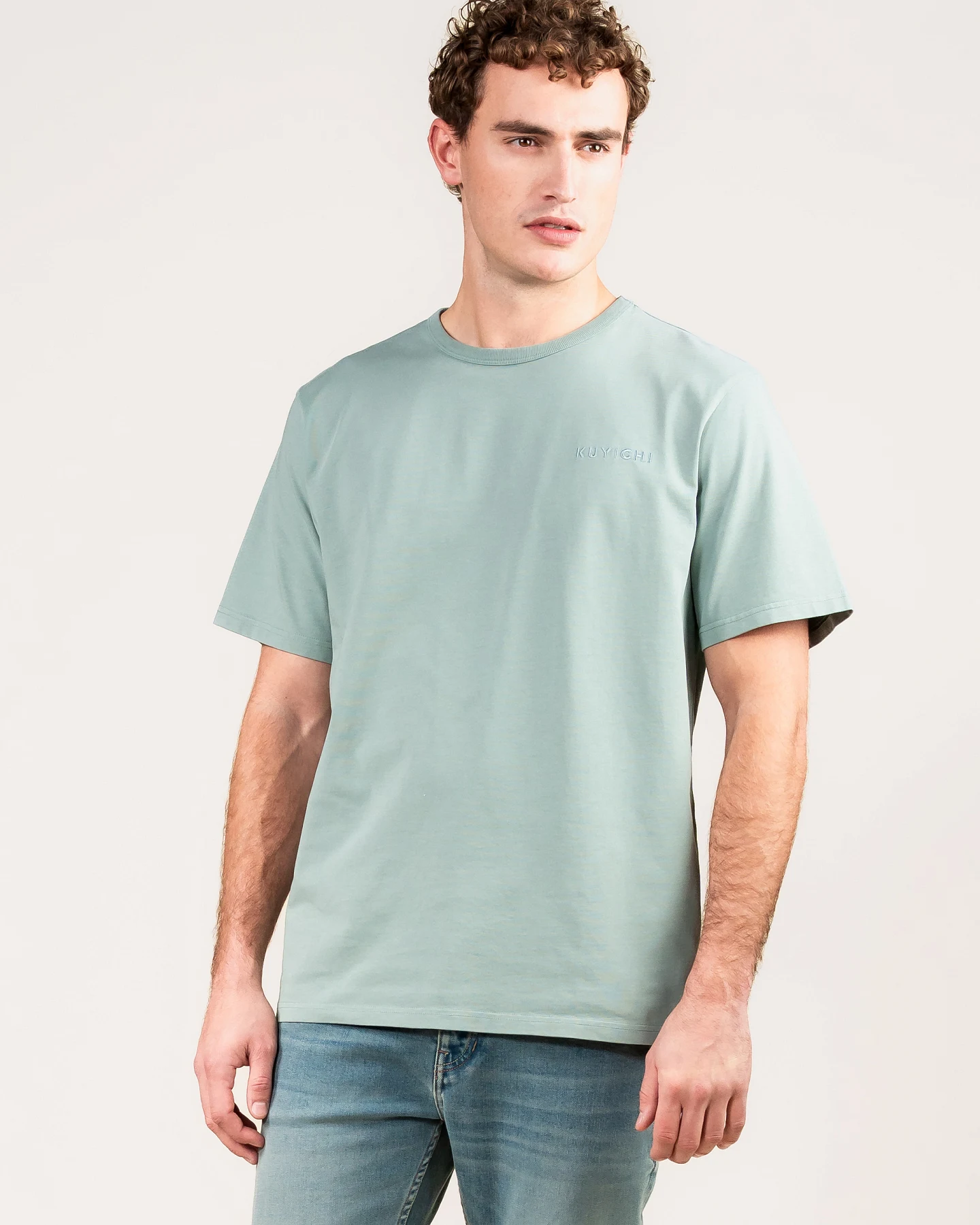 Kuyichi Herren vegan T-Shirt Liam Sage – Ansicht 2