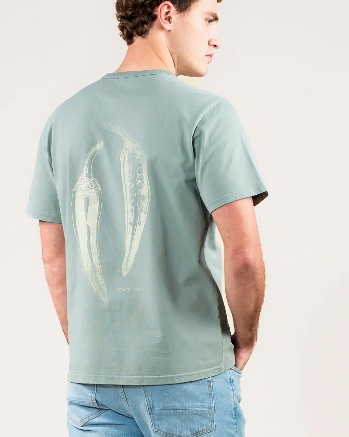 Kuyichi Herren vegan T-Shirt Liam Pepper Sage