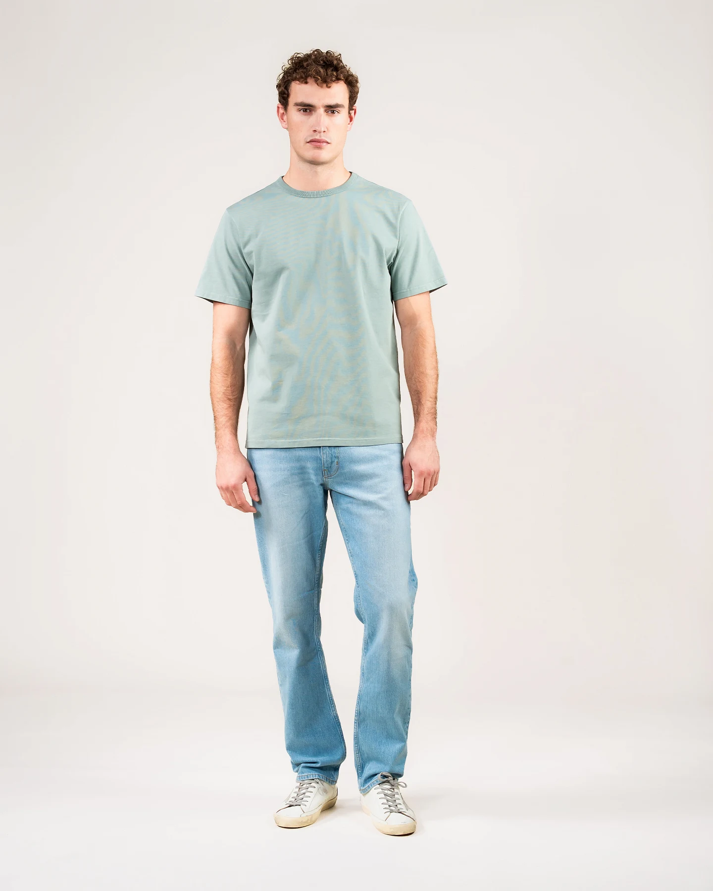 Kuyichi Herren vegan T-Shirt Liam Pepper Sage – Ansicht 2
