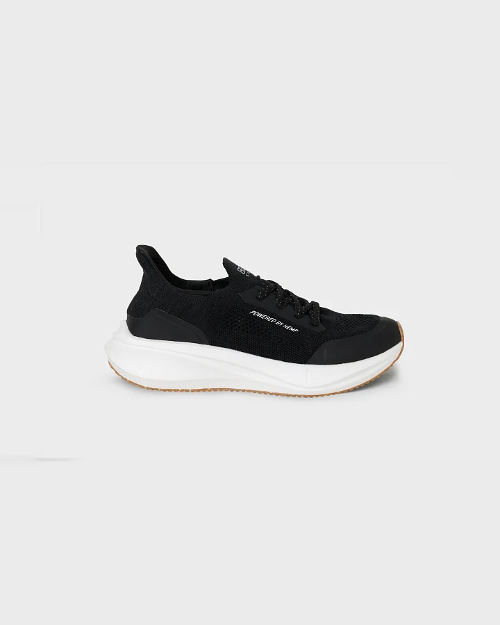 8000kicks EU Herren vegan Schuhe Herren Läufer Schwarz/ Weiß