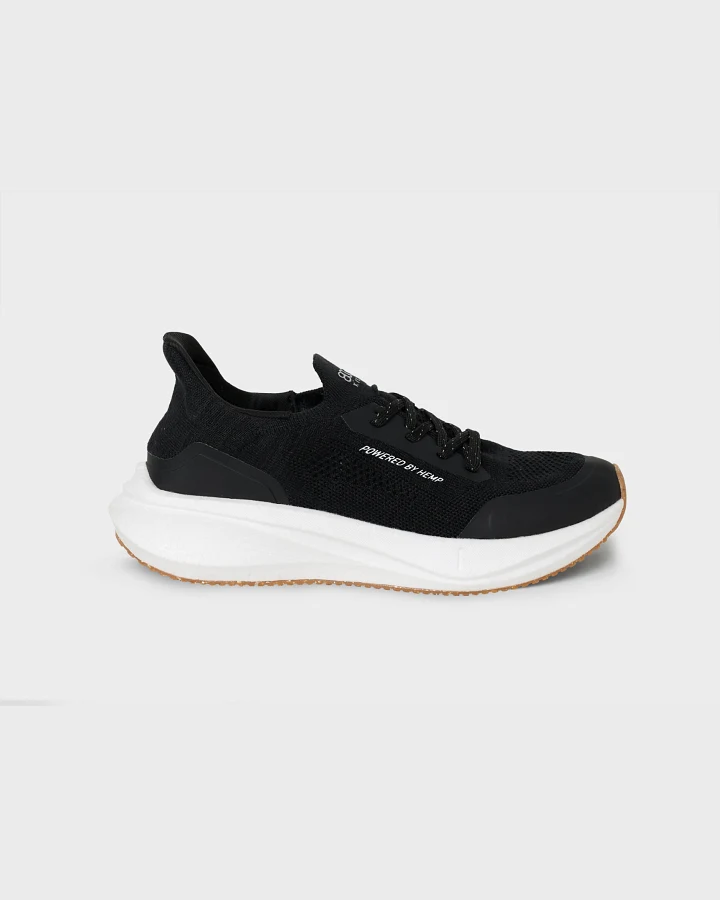 8000kicks EU Herren vegan Schuhe Herren Läufer Schwarz/ Weiß
