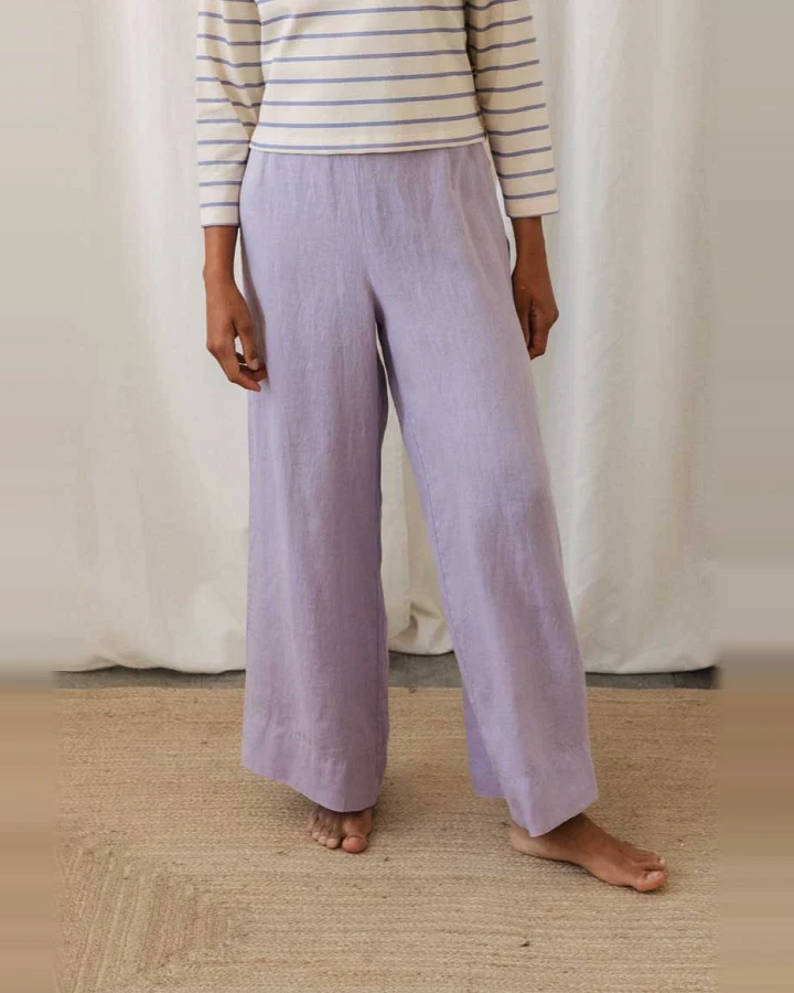 TWOTHIRDS Damen vegan Hose Varmdo Hellviolett