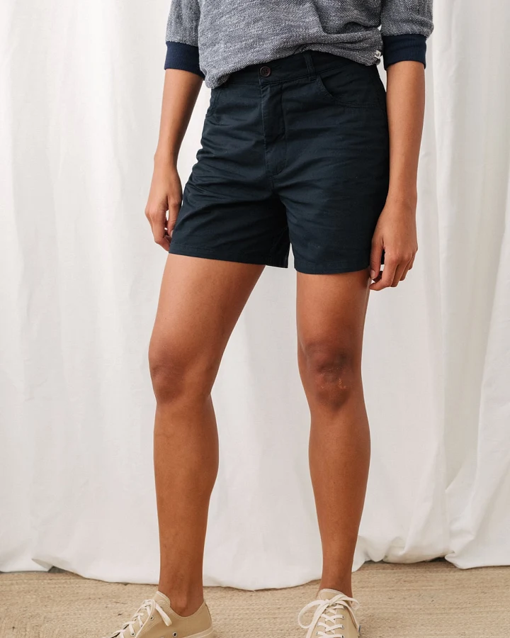 TWOTHIRDS Damen vegan Shorts Yonaguni Navy