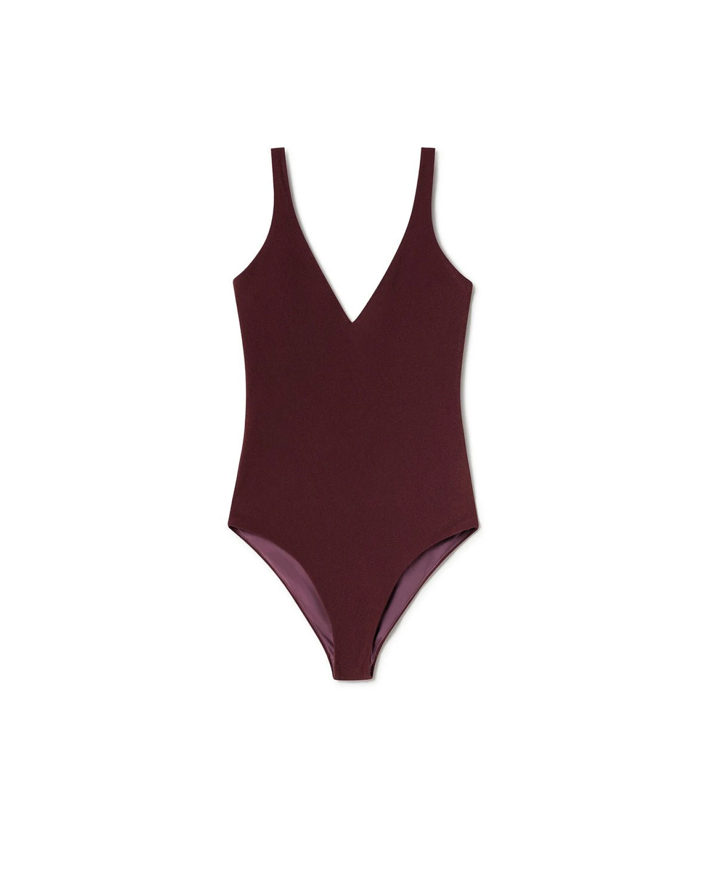 TWOTHIRDS Damen vegan Badeanzug Leygues Grape – Ansicht 2