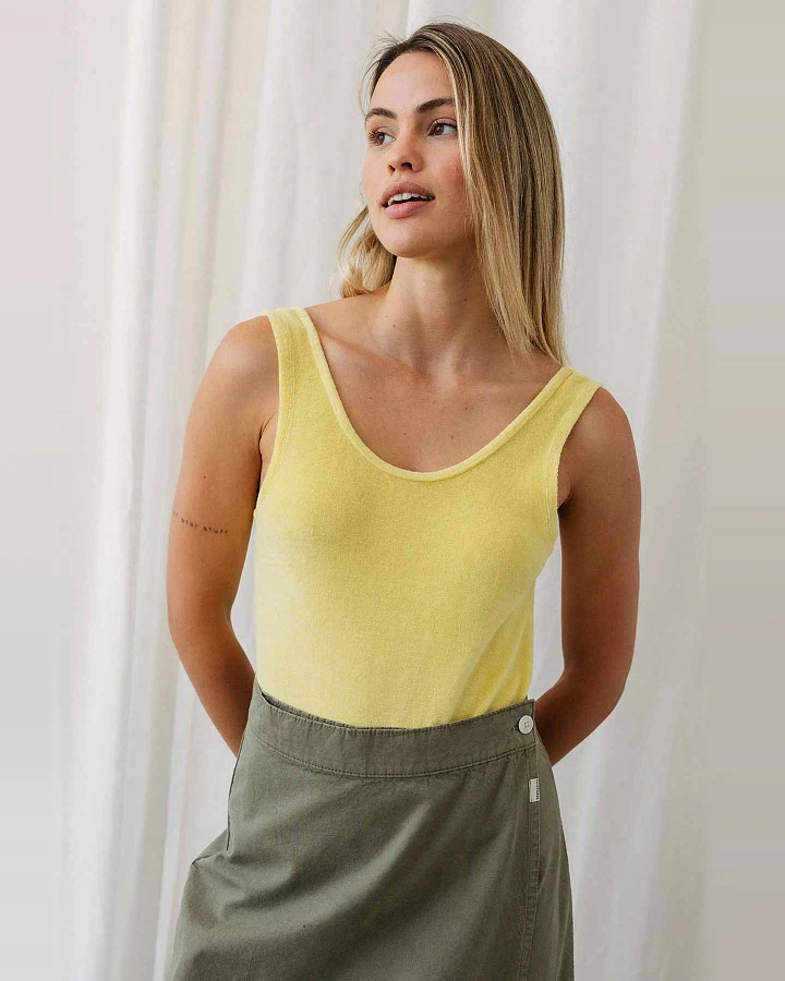 TWOTHIRDS Damen vegan Bodysuit Ekon Gelb