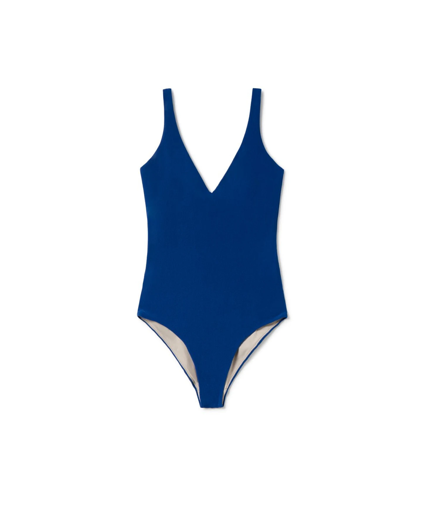 TWOTHIRDS Damen vegan Badeanzug Leygues Kobaltblau – Ansicht 2