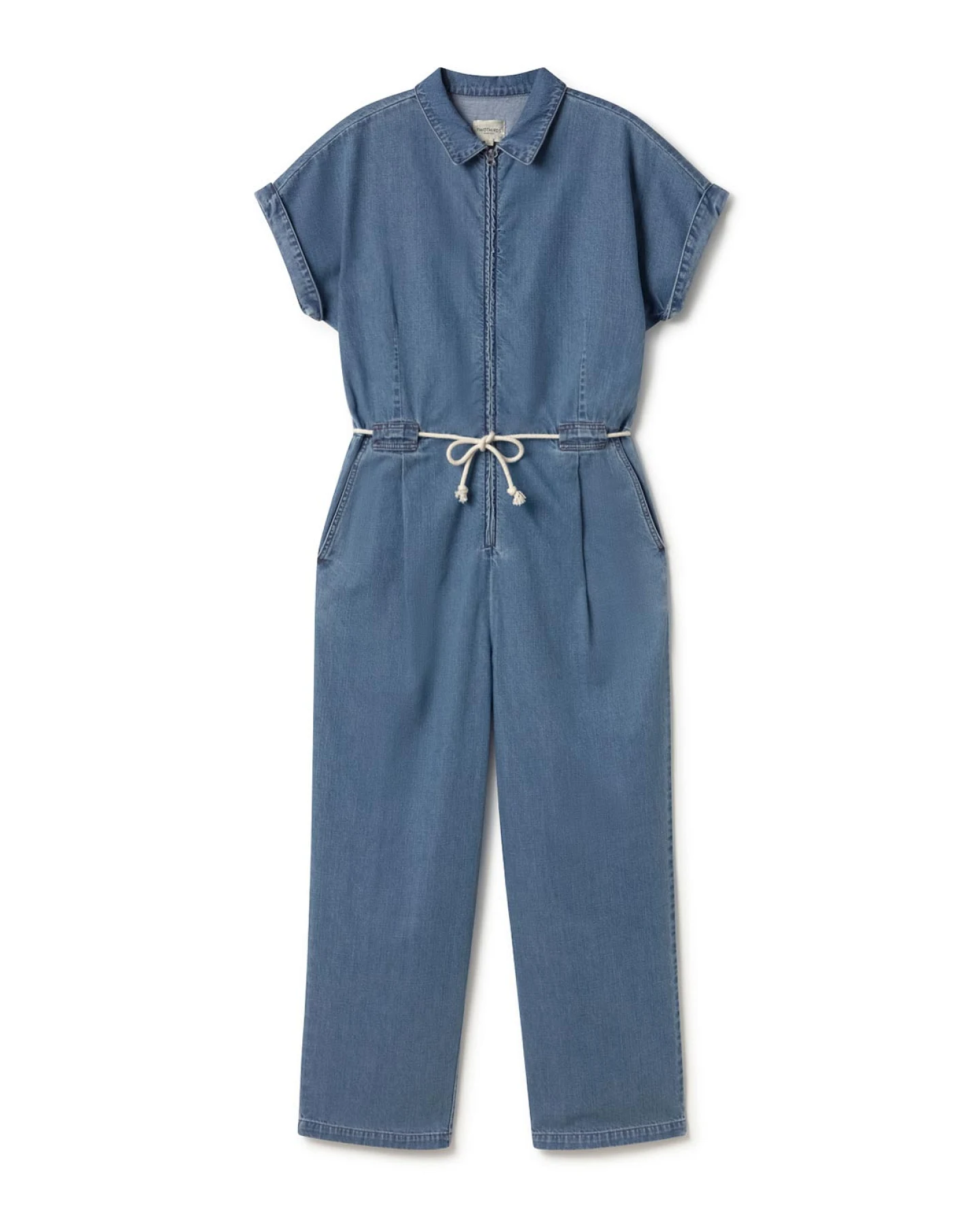 TWOTHIRDS Damen vegan Jumpsuit Lanai Hellblau – Ansicht 2