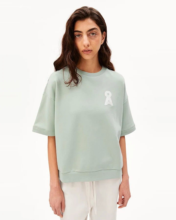 ARMEDANGELS Damen vegan Sweatshirt Bamikaa Schaumgrün
