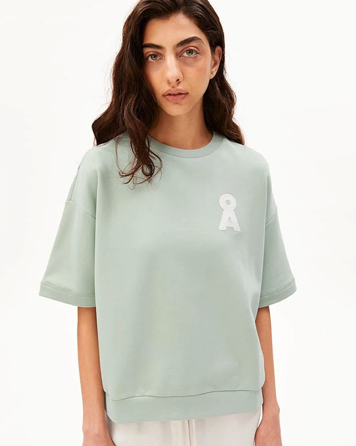 ARMEDANGELS Damen vegan Sweatshirt Bamikaa Schaumgrün