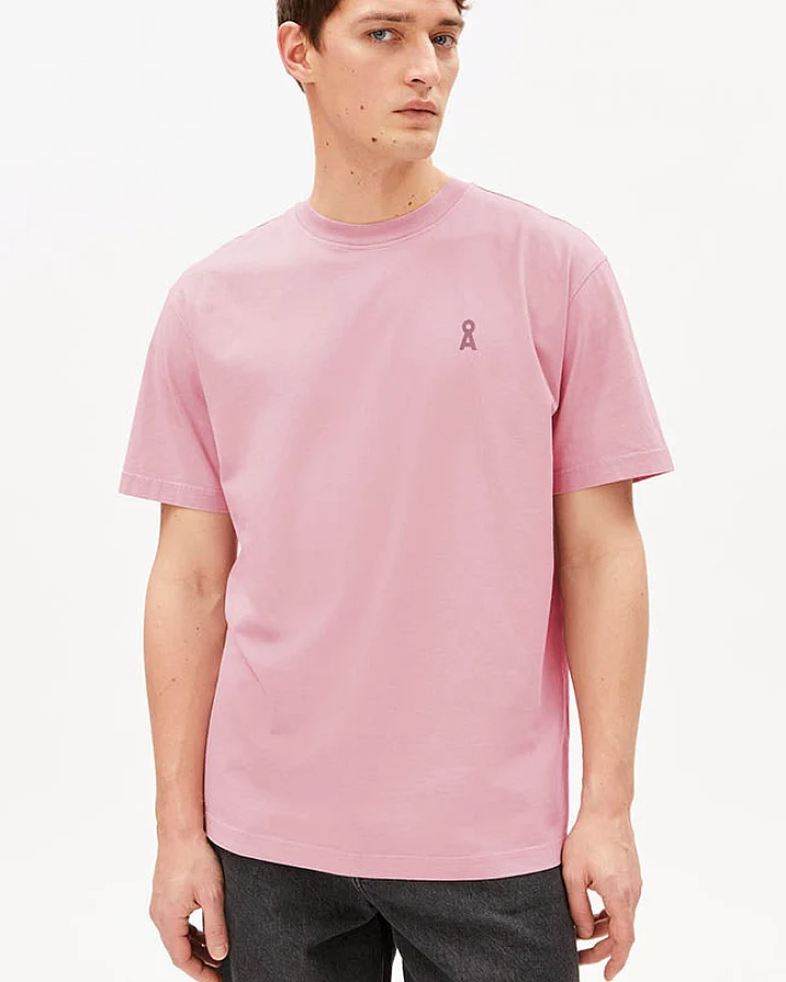 ARMEDANGELS Herren vegan T-Shirt Maarkos Washed Berry