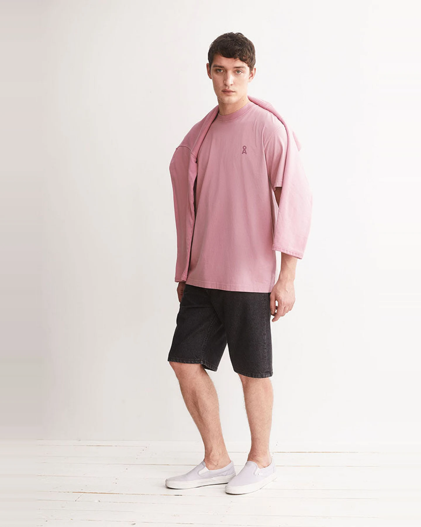 ARMEDANGELS Herren vegan T-Shirt Maarkos Washed Berry – Ansicht 2