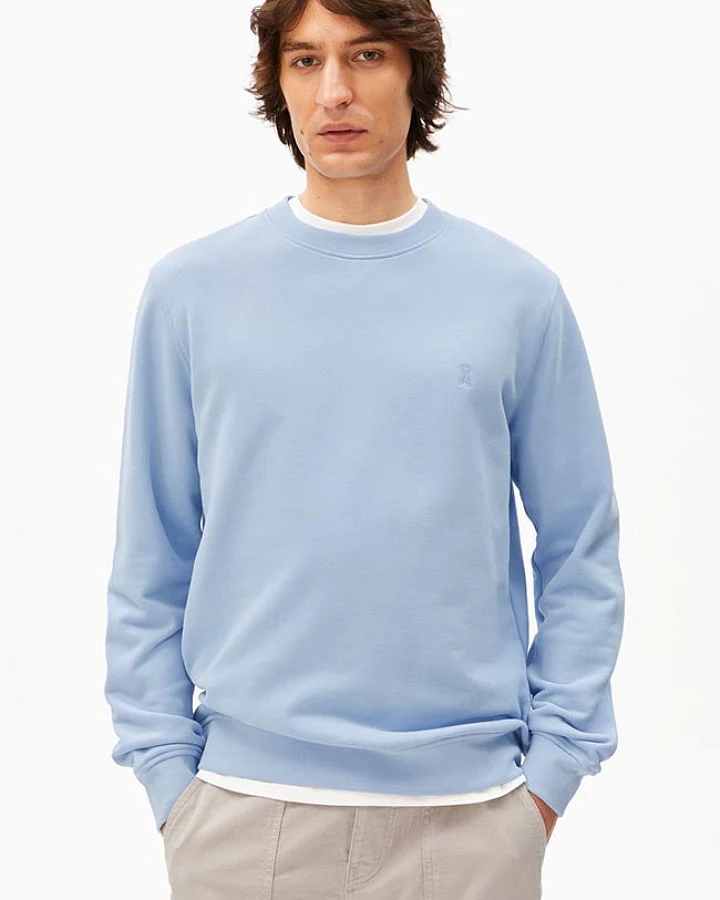 ARMEDANGELS Herren vegan Sweatshirt Baaro Loop Wedgewood