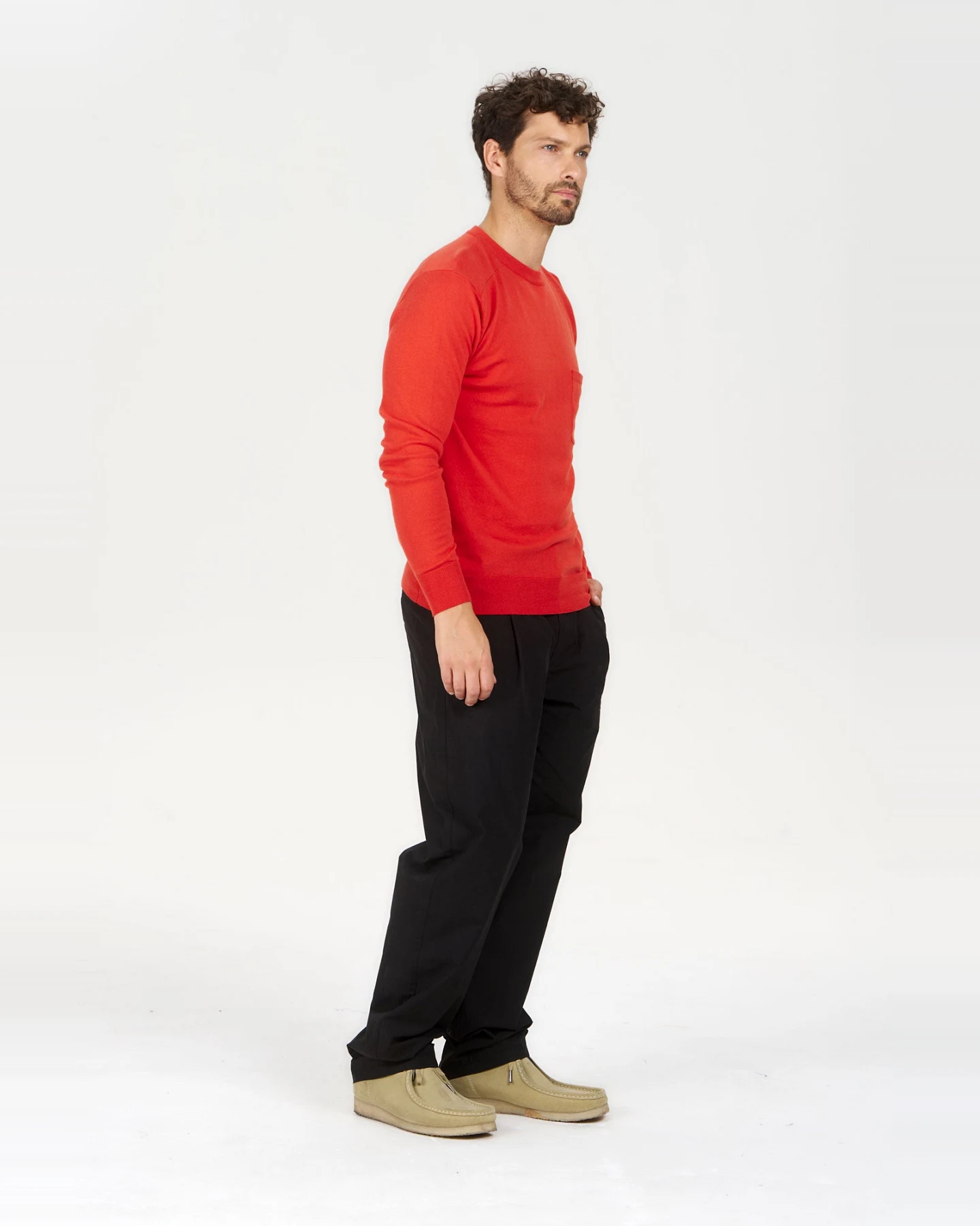 KOMODO Herren vegan Pullover Tasche Rot – Ansicht 2