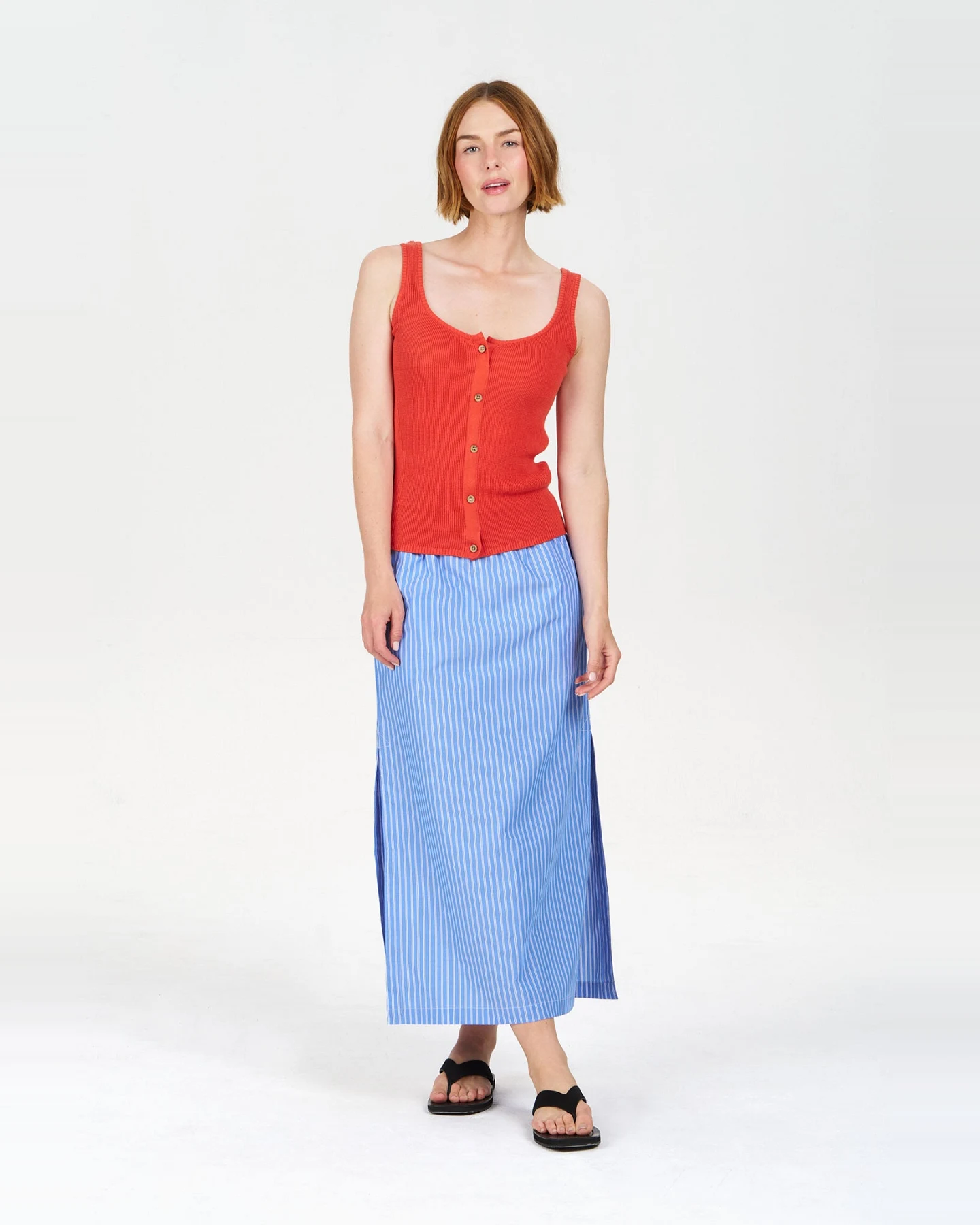 KOMODO Damen vegan Weste Cove Orange – Ansicht 2