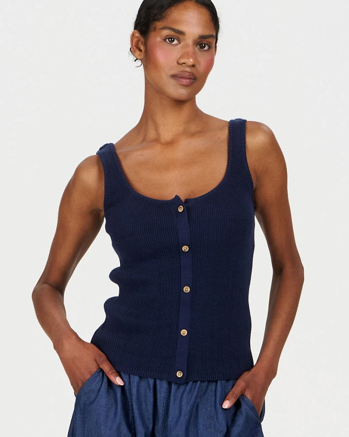 KOMODO Damen vegan Weste Cove Navy