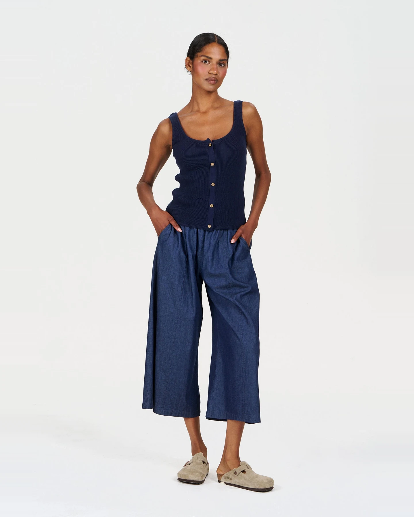 KOMODO Damen vegan Weste Cove Navy – Ansicht 2