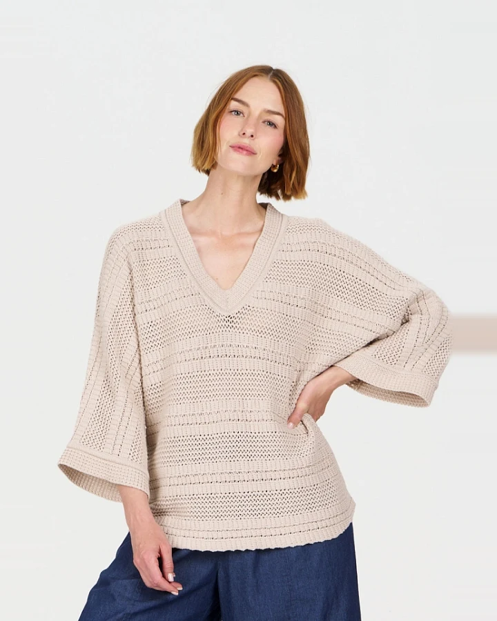 KOMODO Damen vegan T-Shirt Colada Sand