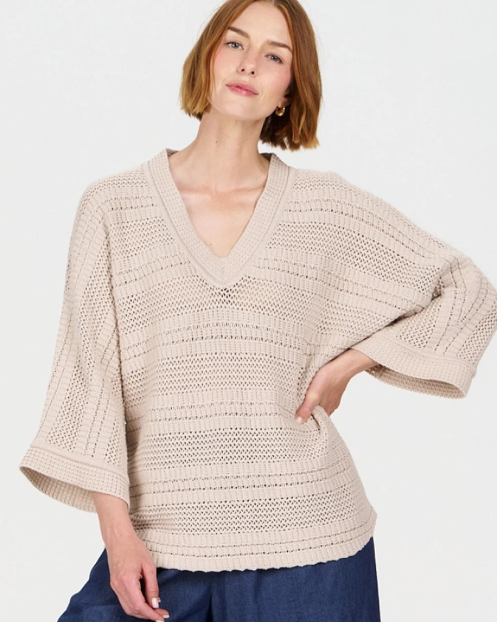 KOMODO Damen vegan T-Shirt Colada Sand