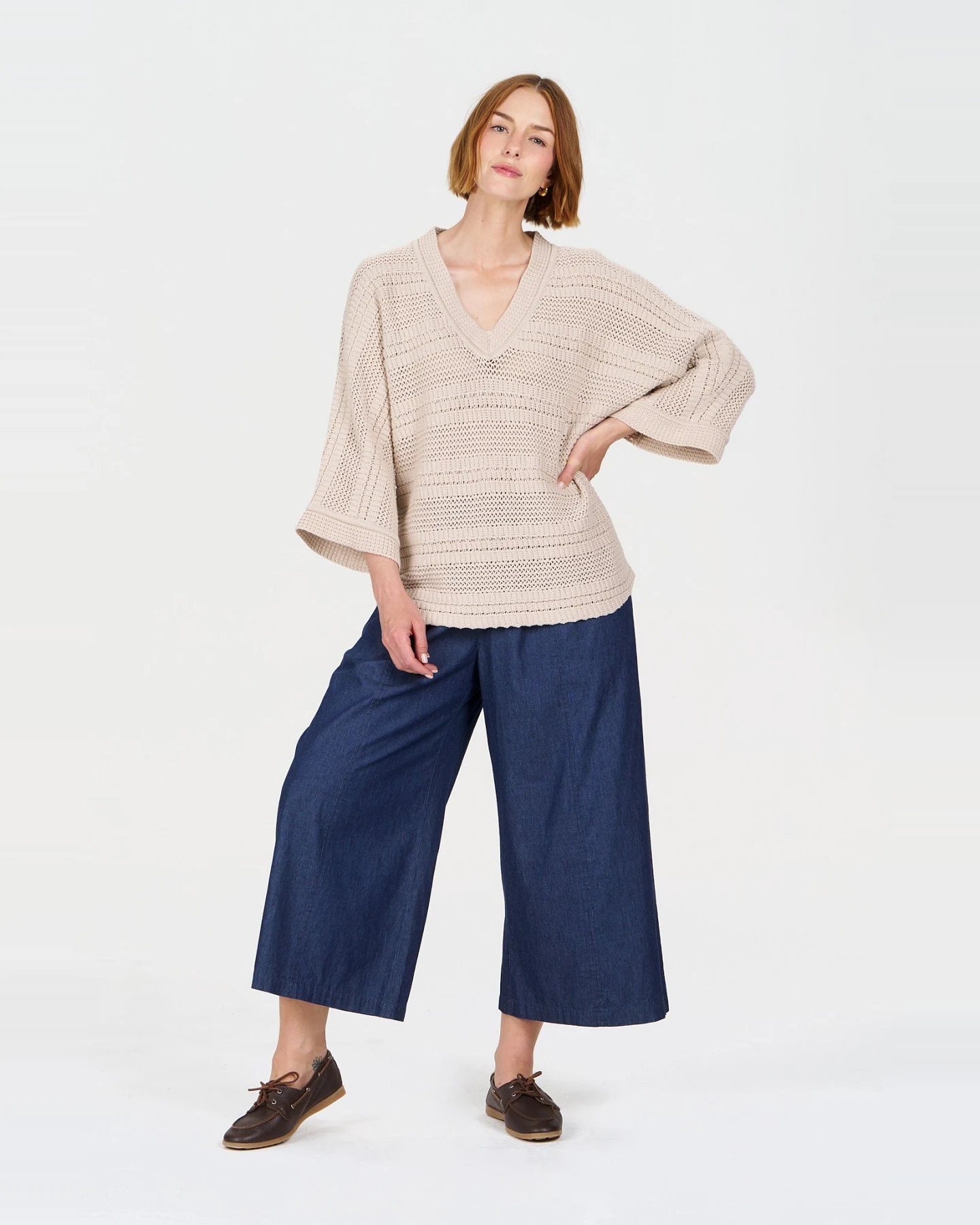 KOMODO Damen vegan T-Shirt Colada Sand – Ansicht 2