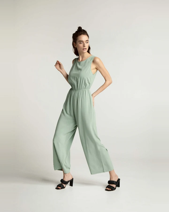 LOVJOI Damen vegan Jumpsuit Staine Farngrün