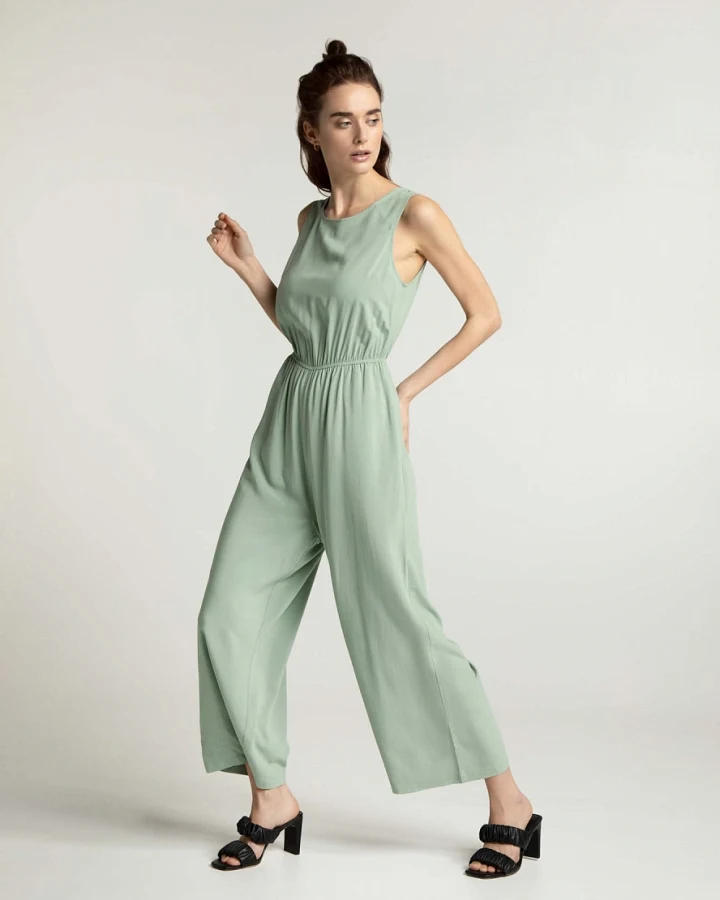 LOVJOI Damen vegan Jumpsuit Staine Farngrün