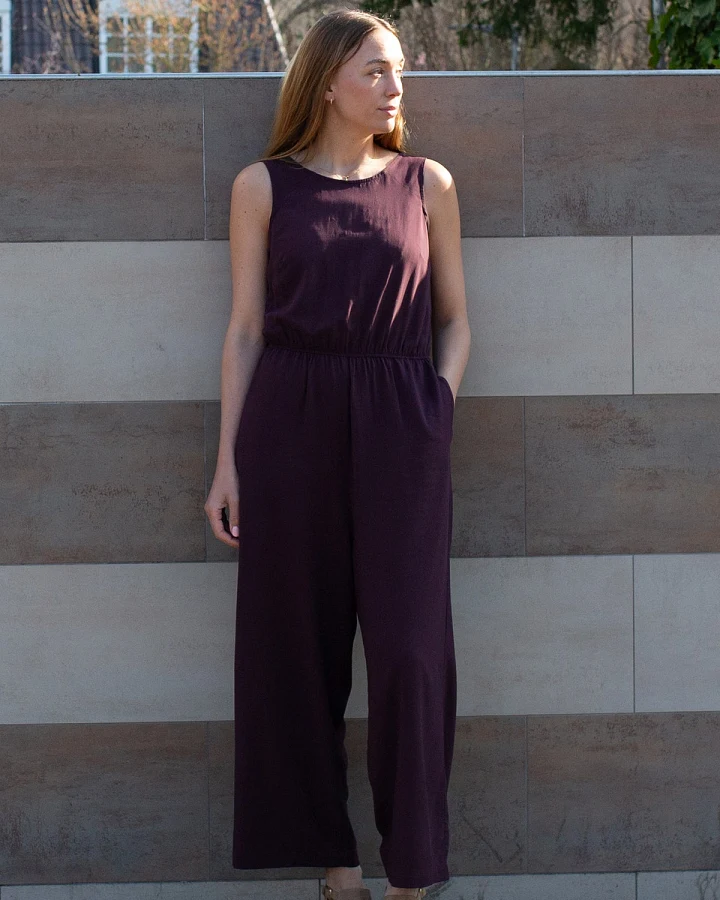 LOVJOI Damen vegan Jumpsuit Staine Rote-Bete-Lila