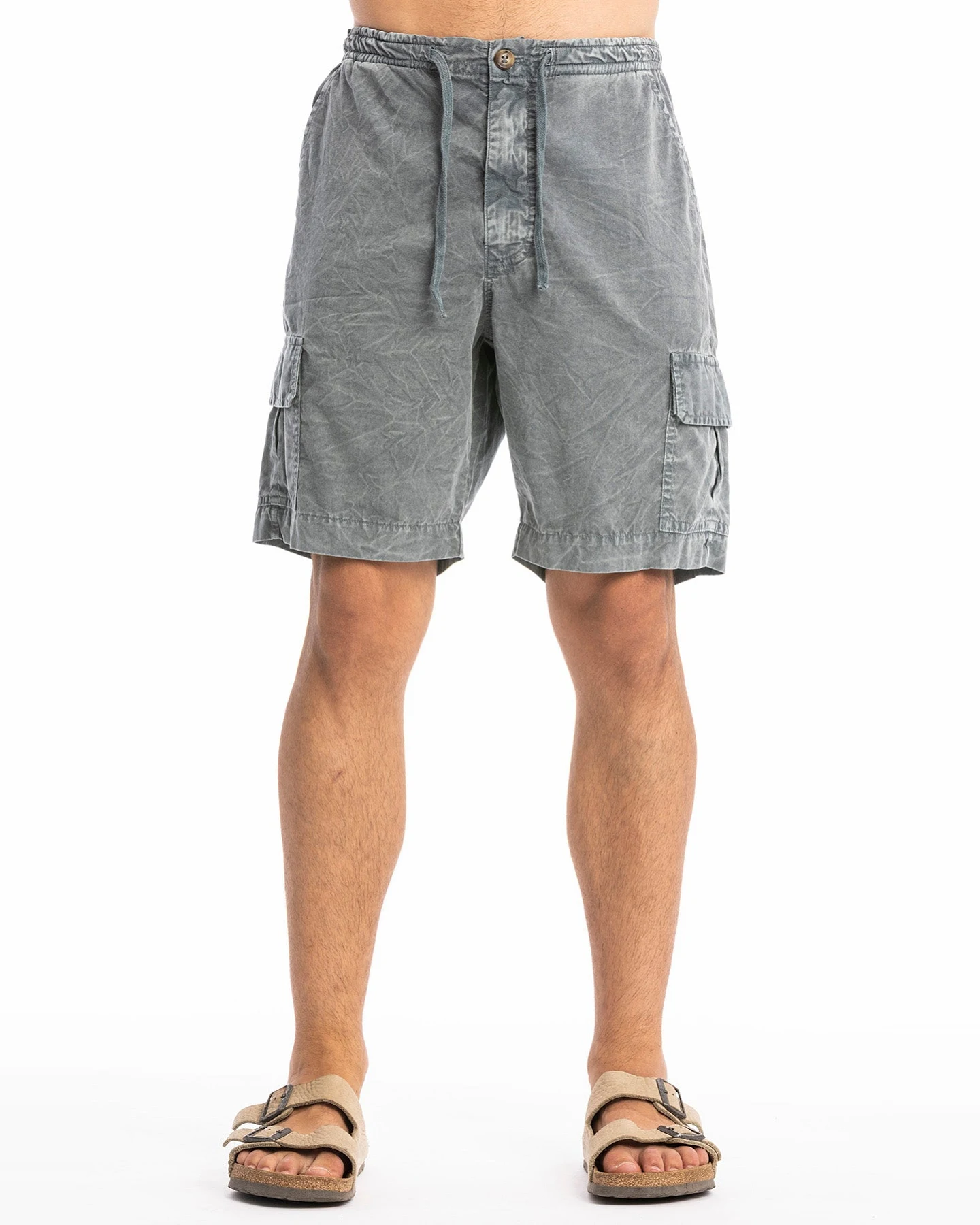 RAVENS VIEW IBIZA Herren vegan Shorts Desert Faded Blue – Ansicht 2