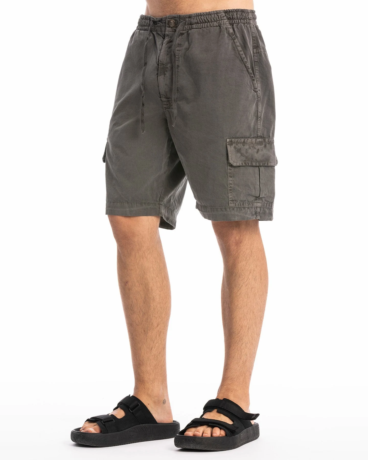 RAVENS VIEW IBIZA Herren vegan Kurze Hose Wüste Anthrazit – Ansicht 2
