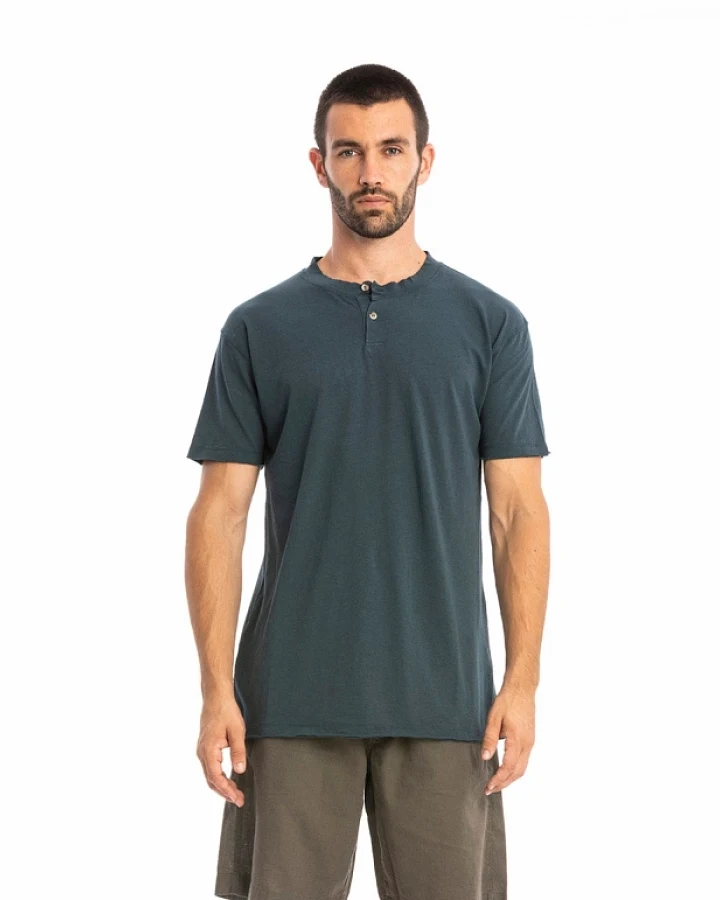 RAVENS VIEW IBIZA Herren vegan T-Shirt Dune Ocean Blue