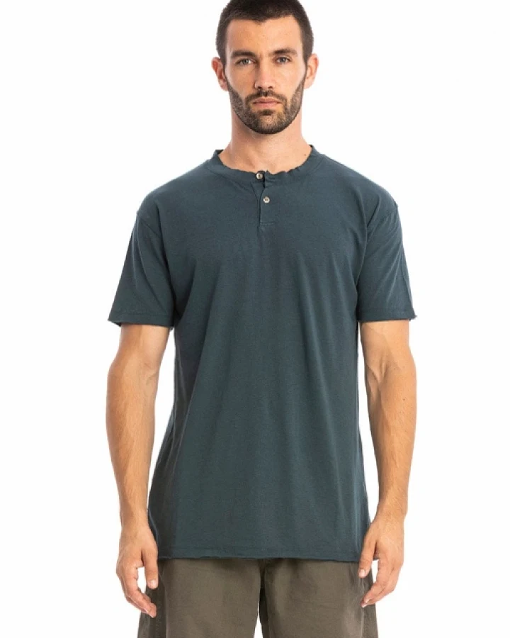 RAVENS VIEW IBIZA Herren vegan T-Shirt Dune Ocean Blue