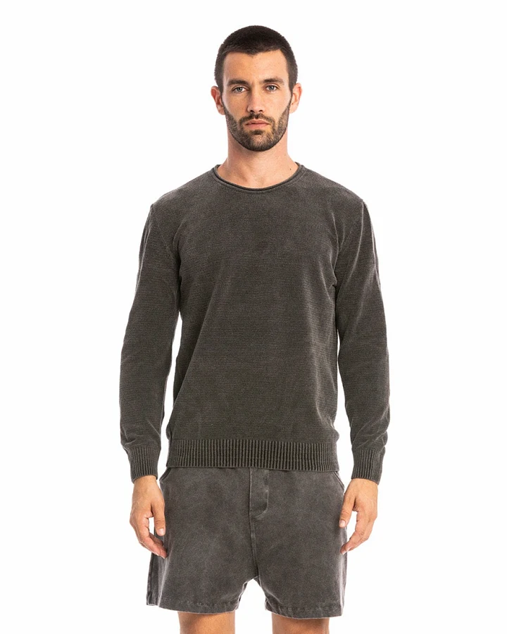 RAVENS VIEW IBIZA Herren vegan Strickpullover Keanu Anthrazit