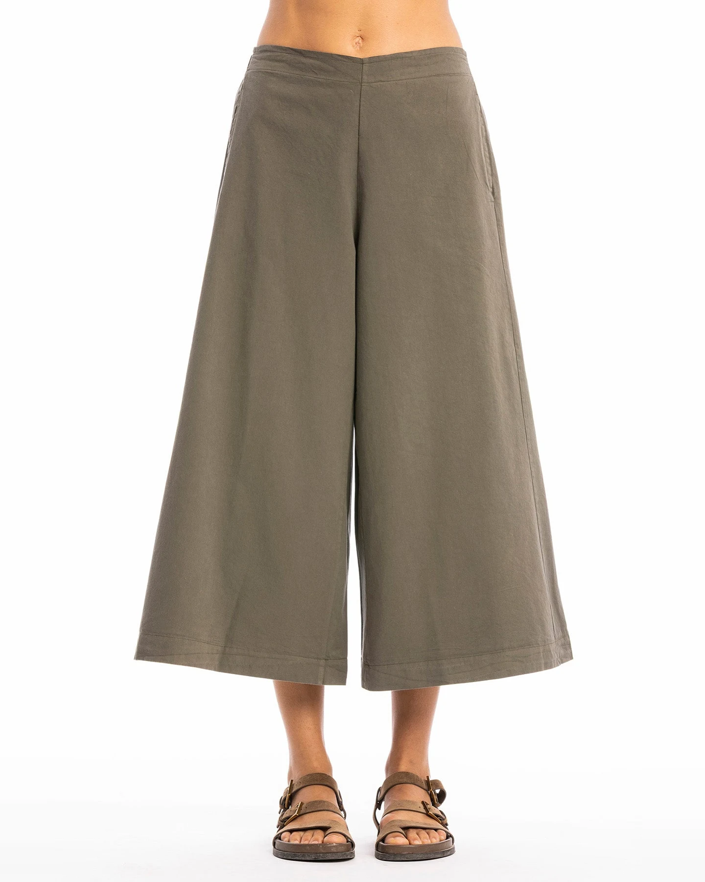 RAVENS VIEW IBIZA Damen vegan Hose Paloma Bison Braun – Ansicht 2