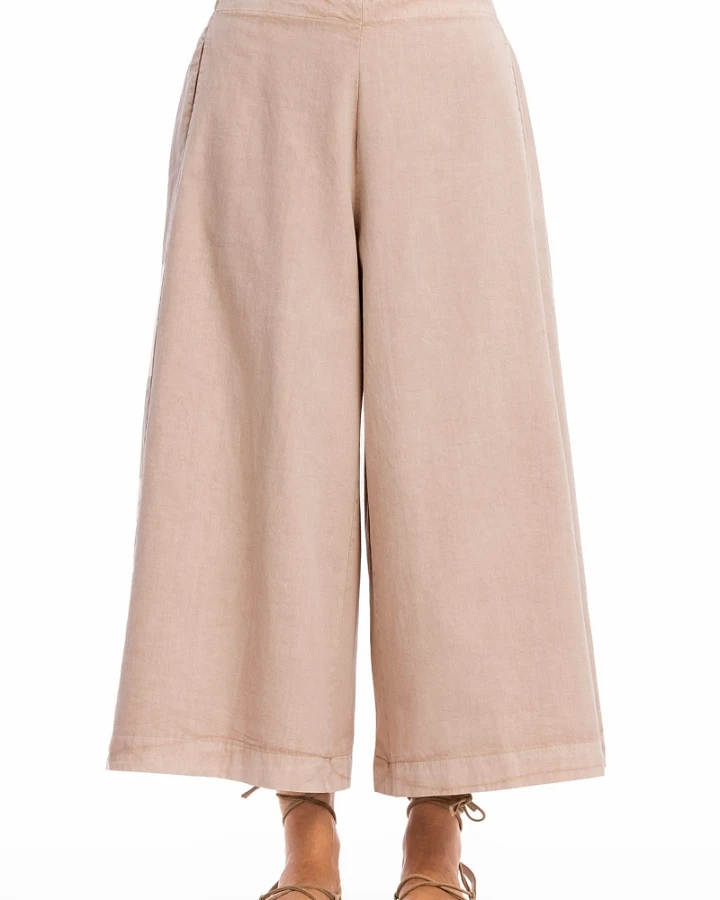 RAVENS VIEW IBIZA Damen vegan Hose Paloma Taupe Braun