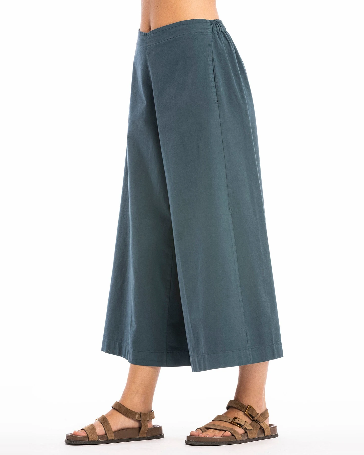 RAVENS VIEW IBIZA Damen vegan Hose Paloma Ozeanblau – Ansicht 2