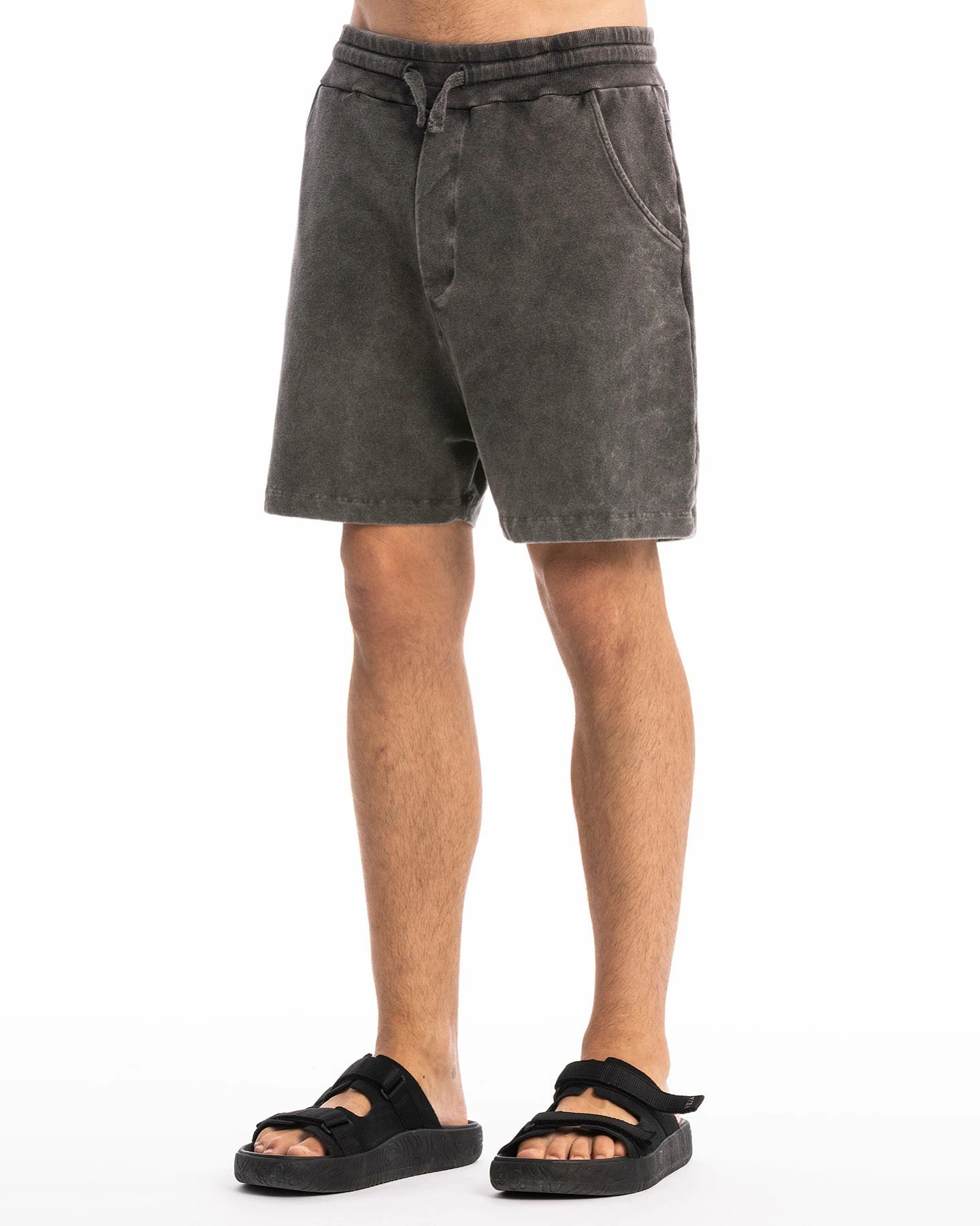 RAVENS VIEW IBIZA Herren vegan Kurze Hose Cala Anthrazit – Ansicht 2