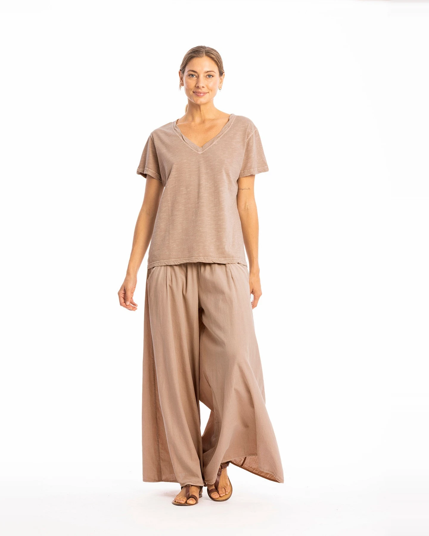 RAVENS VIEW IBIZA Damen vegan Top Nova Taupe Braun – Ansicht 2